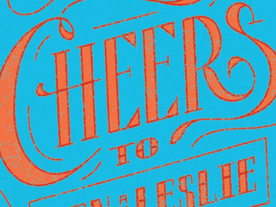 Cheers cheers lettering