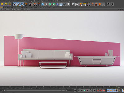 Pink c4d cinema 4d modelling pink