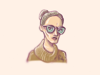 Character 1 character design hipster painting