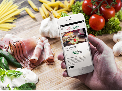 PAPITO ITALIANO - Gourmet Restaurant app buttons design food italy interface ios iphone mobile responsive ui ux