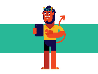 Devil Mascot character design devil mascot