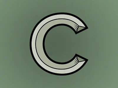 C branding c cartoon illustrative letter lettering logo typography