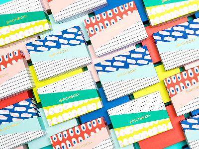 Birchbox March 2015 Subscription Box birchbox brush stroke hand done hand painted packaging pattern pattern design subscription