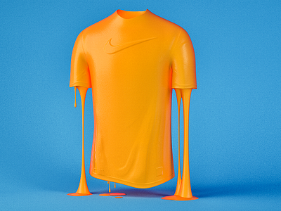 Nike Dripping shirt! 3d c4d cinema4d drip dripping nike shirt