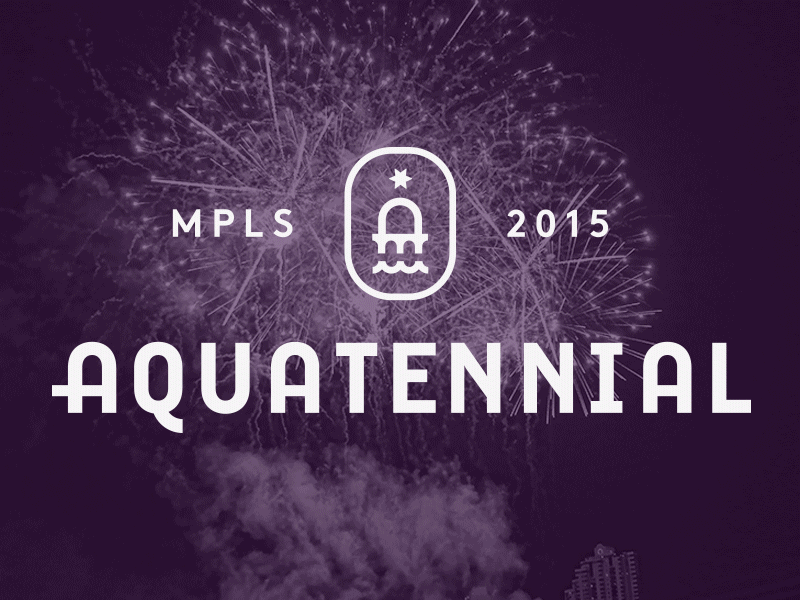 Aquatennial Bits & Pieces branding event identity illustration logo type