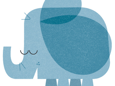 Elephant animal character elephant graphic vector