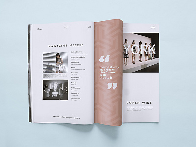 Magazine Mockup FV - 2 Pages magazinee mockup open magazine psd template