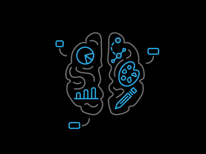 Marketing Strategy ae after effects animation brain illustrator