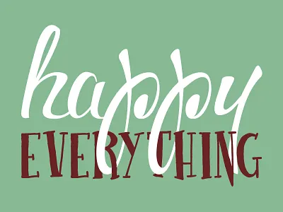 Happy Everything Holiday Card card christmas happy holiday postcard