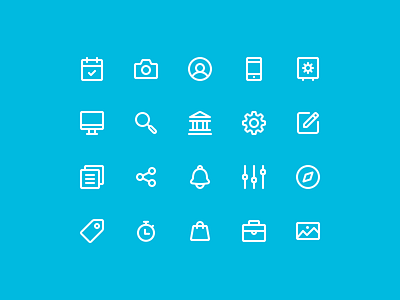 Affirm Iconography (Second Pass) android app finance icon iconography icons ios line mobile set stroke suite