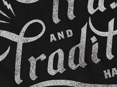 T&T branding calligraphy handlettering handmade lightning penink typography vintage