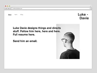 Personal Website portfolio web design
