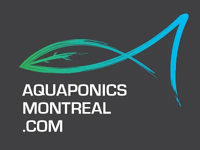 Aquaponics Montreal canada fish logo