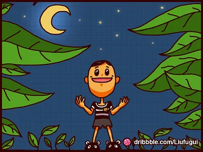 Under the moonlight moonlight painting