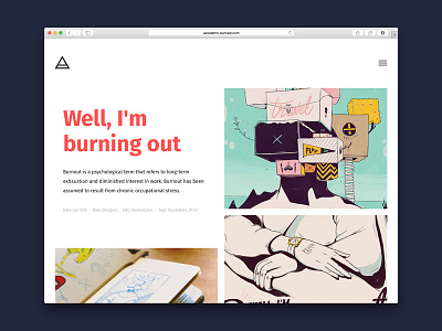 Axis dunked fira sans portfolio template