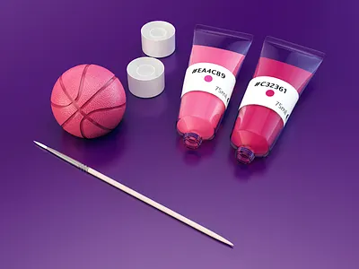 Gotta dribbble'em all! 3d basketball c4d cinema 4d concept design dribbble vray