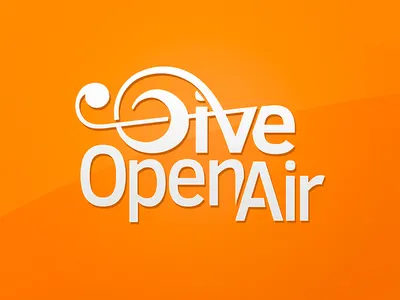 Give Open Air Logo Dribble design flat graphic logo music visual
