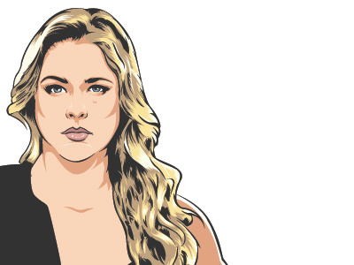 Ronda Rousey illustration mma roinda rousey ufc