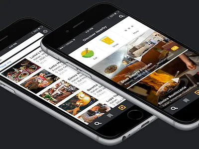 Search & Discover Screens app discover ios iphone places search video