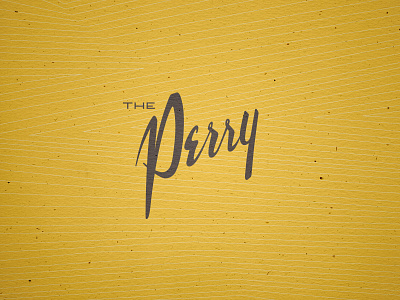 The Perry - logo apartment branding hand drawn lettering logo luxury mid century real estate retro