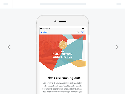 Email Preview app application email flat gallery illustration iphone ui ux web design wireframe