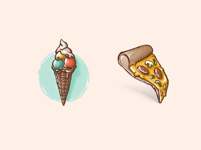 Food food illustration