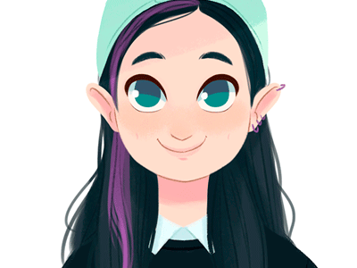 Blink blink character design fashion girl