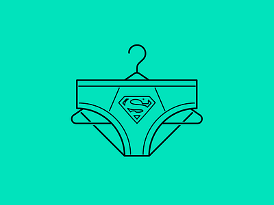 "There is a change coming..." brief change clothes hanger icon illustration pants super superman underwear vector