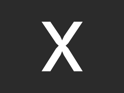 X design graphic letter type typeface typography