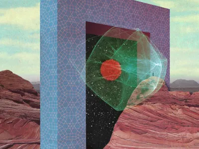 TNPR/P,AZ/2015 architecture cmyk epic mountains mystical nature poster radical screen print space