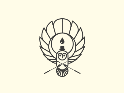 Think Ink branding design identity ink logo logotype mark owl symbol tattoo