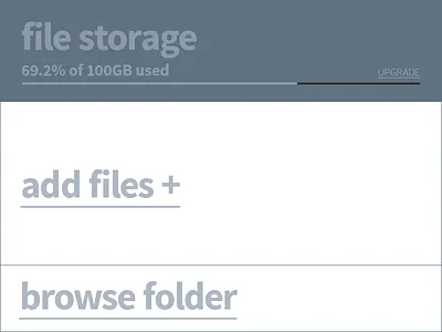 File Storage rebound cloud concept design file simple transfer ui ux widget