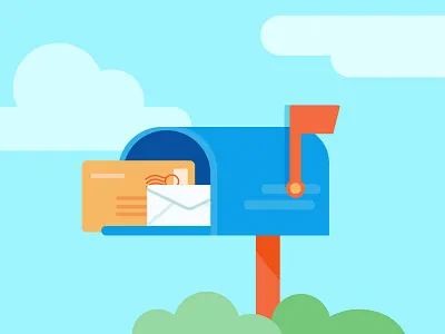 Mail's Here email letter mailbox