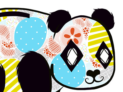 Panda Coin Bank adobe adobedraw drawing illustration panda pattern polkadot vector