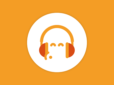 Headphone icon flat headphone icon whistle