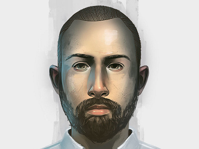 Self portrait david belliveau digital painting portrait