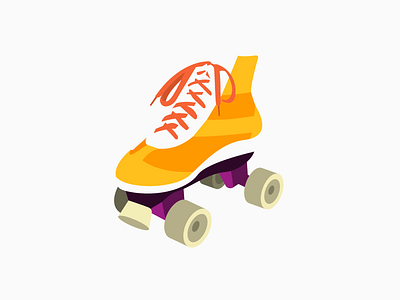 Good Old Skates fun illustration retro