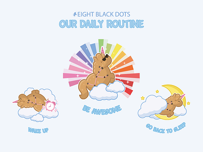 Unicorn Daily Routine awsome cookiecorn corn daily routine ebdots eight black dots unicorn