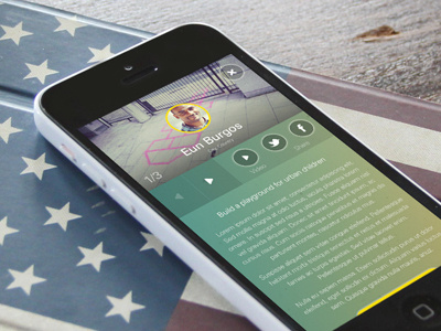 Entrant profile design digital mobile profile responsive ui web