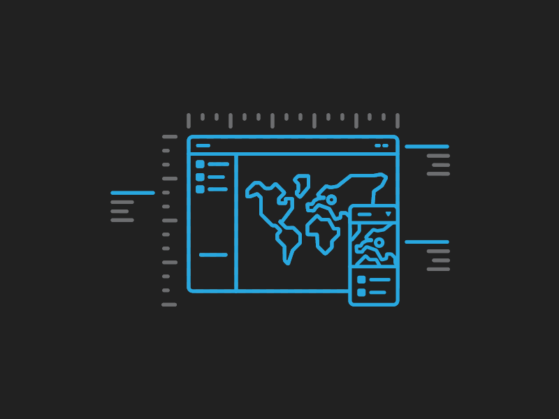 Product Design ae after effects animation illustrator map ui