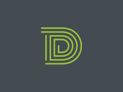 D brand branding d letter letterform logo