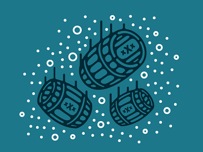 Sinkin' Barrels barrel barrels illustration