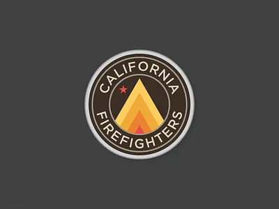 CA Firefighters Patch california fighter fire firefighter patch seal star