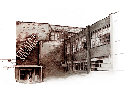 78th St. studios cleveland illustration rust belt