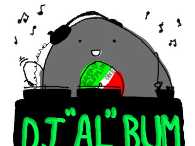 dj al bum gimp illustration