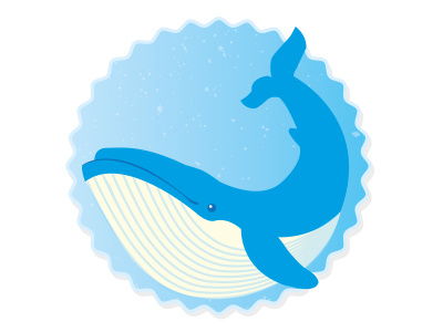 A whale of a time. animal illustration minimalist vector whale