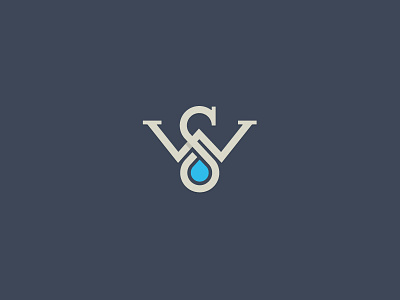 The Watershed development droplet logo mark milwaukee monogram muted restaurant s w water wisconsin