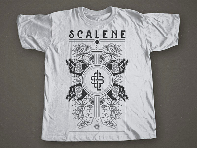 Scalene band graphic hands illustration illustrator merch rock shirt tee