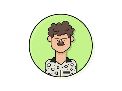 Column Five Team Player - Wyatt Carroll character designer dude portrait snake skin tash team