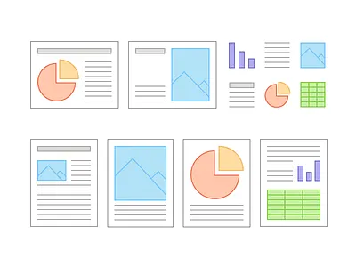 Document icon data docs document file illustration pattern photo vector